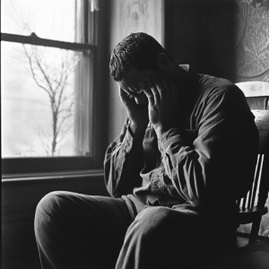 a man in pain at his home in Chicago